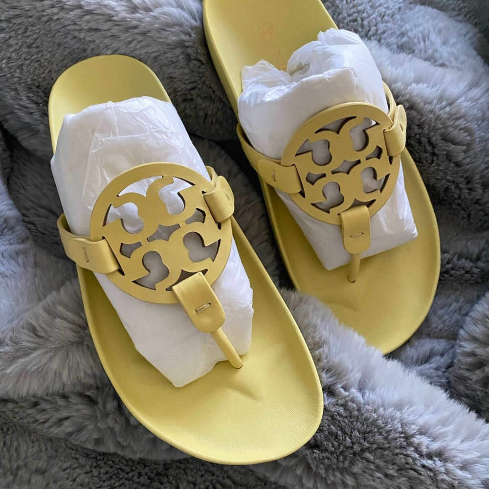 Tory Burch Cloud Yellow Sandals